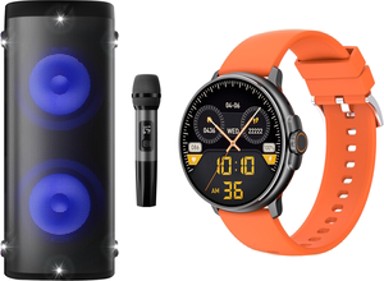 VIVAX Zvučnik BS-1011 + pametni sat Life PRO 2, narančasti