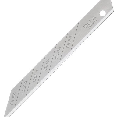 OLFA Nož za skalpel SAC-1 SAB-10B, 9 mm, 10 kom, srebrni
