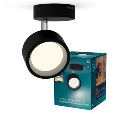 Reflektor, Bracia, 1x5,5W, 2700K, HV, crna