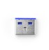 SMARTKEEPER Blokada USB Type-A porta UL03P2DB, 100 kom, plava