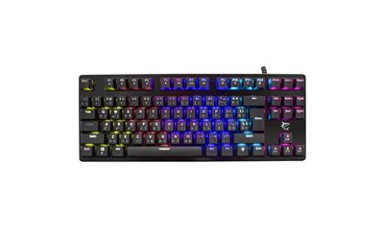 WHITE SHARK Tipkovnica GK-1925 Spartan, crna, RGB, USB