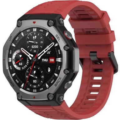 GS Silikonska narukvica za Amazfit T-Rex 3, crvena