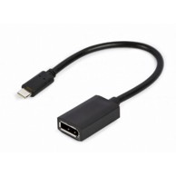 GEMBIRD USB Type-C - DisplayPort adapter kabel 4K 15 cm, crni