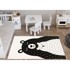 VITAUS Crno-bijeli periv dječji tepih 160x230 cm Bear Family v2
