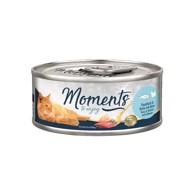 MOMENTS Konzerva za mačke Adult tuna, sir i piletina 70 g, žuta