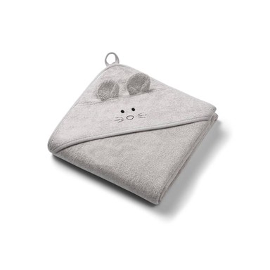BABYONO Ručnik sa ušima, 100x100 cm, sivi