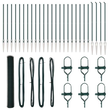 Heksagonalna ograda 1. 2x50 m čelik, zelena