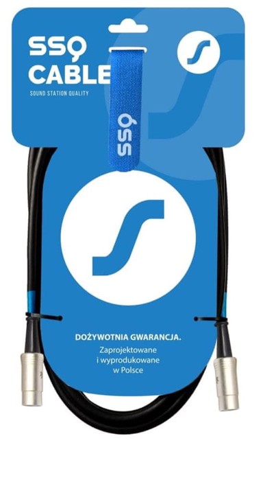 SSQ MIDI kabel 5-pinski / 5-pinski SS-1419, 3 m, crni