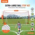 VEVOR Sportska zaštitna mreža 620x140x314 cm prijenosna oprema za trening crna