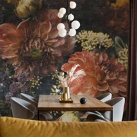 Foto tapeta Retro Flowers, prva varijanta, 200x140 cm