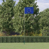 Europska zastava i jarbol, aluminijski, 5,55 m