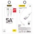 DUDAO Kabel L2T USB USB-C 5A 2m, bijela