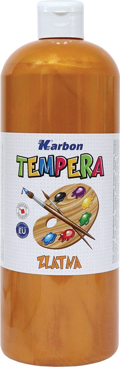 KARBON Tempera, boca, 1000 ml, zlatna, P12