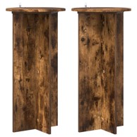 Stalak za biljke 2 kom 40x40x80 cm, dimljeni hrast