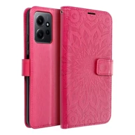 MEZZO Preklopna torbica Book Case za Xiaomi Redmi Note 12 4G, mandala magenta