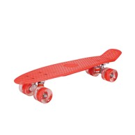 Skateboard sa LED kotačima, crvena