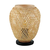 Stolna lampa Dembleby, E27, natur/crna