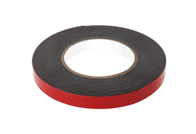 REBEL Obostrana spužvasta traka, 1 x 15 mm x 10 m, crna