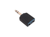 CABLETECH Adapter 2x banana - 6,3 mm stereo muški / 6,3 mm stereo ženski