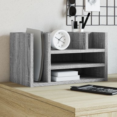 Organizator za stol boja hrasta 44,5x24x25 cm konstruirano drvo