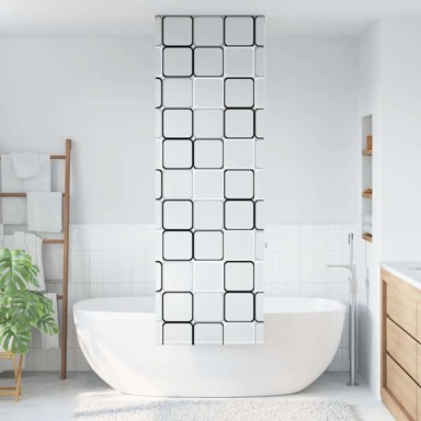 Rolo zavjesa za tuš, 80x240 cm, četvrtasto
