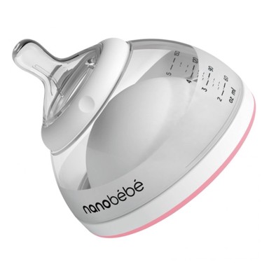 NANOBEBE Plastična bočica, 150ml, roza