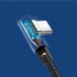 UGREEN USB-C na USB-A kabel, kutni 90°, pleteni, MFi, 3 A, 2 m, crni