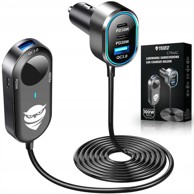 DEXXER Auto punjač, 100 W, 12–24 V, 6× USB-C, brzo punjenje 3.0