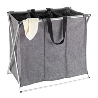 WENKO Siva košara za veš s tri odjeljka Trilogia, 130 l