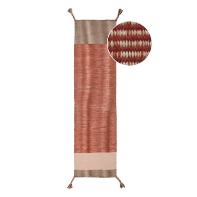 FLAIR RUGS Narančasta vunena staza Anu, 60 x 200 cm