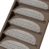 VITAUS Krem set tepiha za stepenice 16 kom, 20x65 cm, Cottage Warmth
