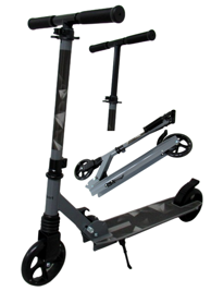 Dječji veliki romobil H10, sklopivi, kotači 145 mm, crni