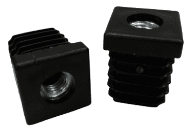 Umetni čep s metalnim navojem M6 25 x 25 crni, 20 kom.