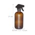 NORTHIX Staklena boca s raspršivačem, 500 ml, set 4 kom, jantarna