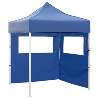 Šator za svadbe i zabave 200 x 200 x 315 cm, Oxford tkanina, s dvije bočne stranice, plava