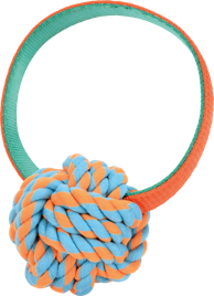 ANIONE Igračka za pse Lopta pletena s kolutom