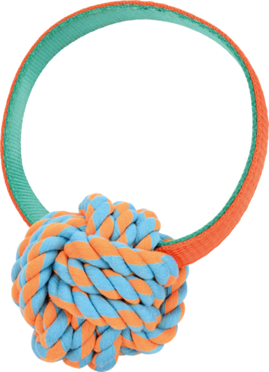 ANIONE Igračka za pse Lopta pletena s kolutom