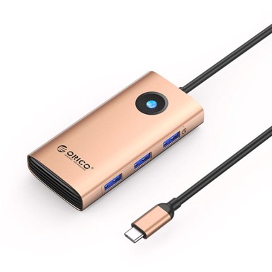 ORICO Docking stanica PW11, 6 u 1, USB-C, HDMI 4K, 2.5G Ethernet, PD 100 W, ružičasta