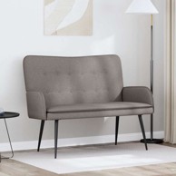 Sofa za dvije osobe, sivo-smeđa, 115 x 61 x 87 cm