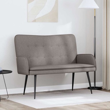 Sofa za dvije osobe, sivo-smeđa, 115 x 61 x 87 cm