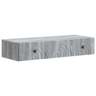 Zidni stol, 87,5 x 34,5 x 17 cm, siva sonoma
