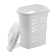 ADDIS Bijela košara za rublje Linen Hamper White, 60 l