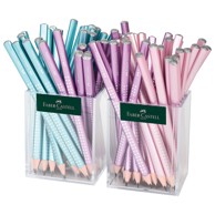 FABER-CASTELL Grafitna olovka Jumbo Sparkle 111672, B, metallic, 72 kom, sortirano