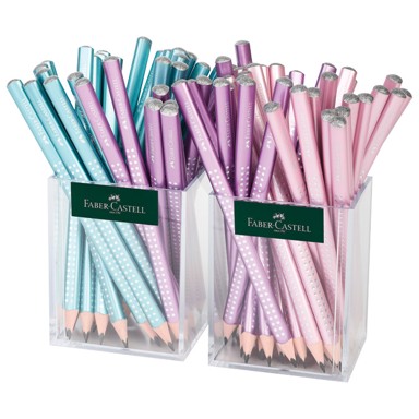 FABER-CASTELL Grafitna olovka Jumbo Sparkle 111672, B, metallic, 72 kom, sortirano
