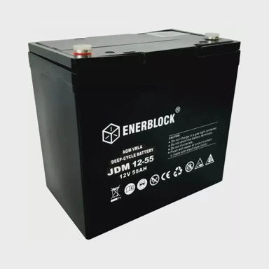 ENERBLOCK AGM baterija 12V 55Ah, VRLA, bez održavanja, Deep-cycle