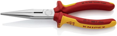 KNIPEX Kliješta poluokrugla (špic), ravna, 200 mm, 1000V
