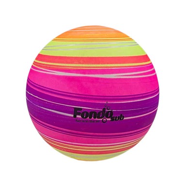 Plastična lopta Neon Lines, 230 mm, svijetla