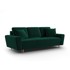 COSMOPOLITAN DESIGN Zelena baršunasti sklopiva/s prostorom za odlaganje sofa 235 cm Kyoto, 235x100x88 cm