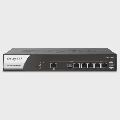 DRAYTEK Router Vigor 2962, 2.5 Gigabit Ethernet, Dual WAN, VPN podrška, crno-bijela