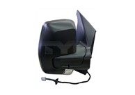 TYC Retrovizor Ford Transit Custom 12-, desni, -18, crni, unutarnje podešavanje, 2 pina